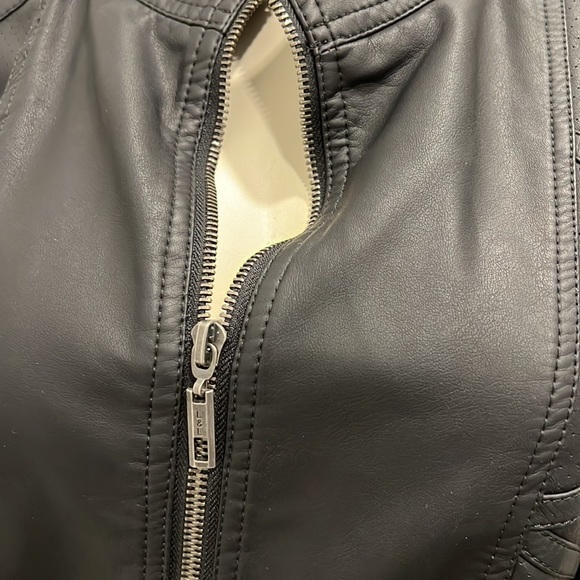 Lock & Love Faux Leather Jacket - Picture 3 of 6